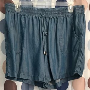Breezy Chambray Shorts